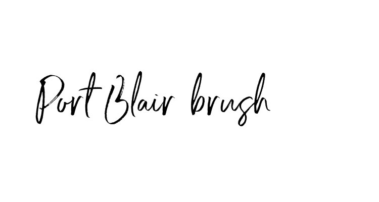 Port Blair brush Font