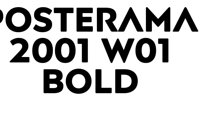 Posterama 2001 W01 Bold Font