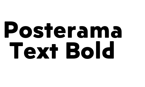 Posterama Text Bold Font