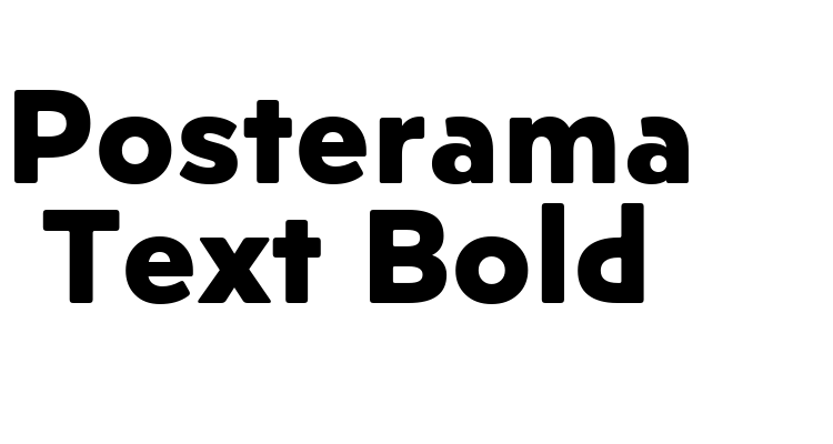 Posterama Text Bold Font