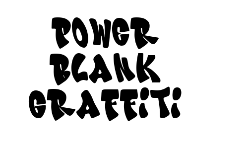 Power Blank Graffiti Font