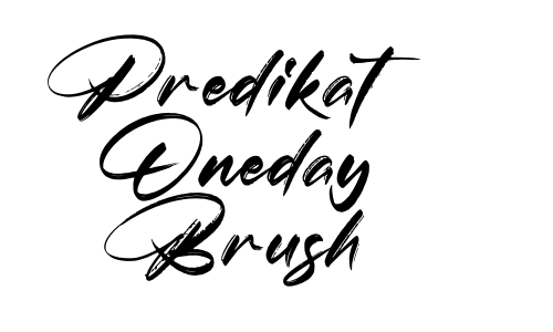 Predikat Oneday Brush Font