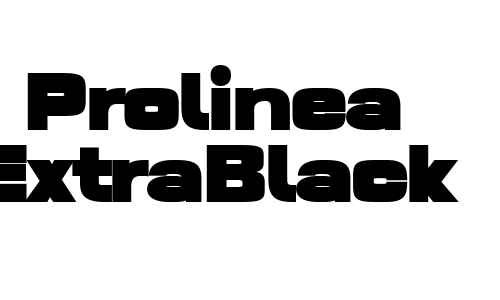 Prolinea ExtraBlack Font