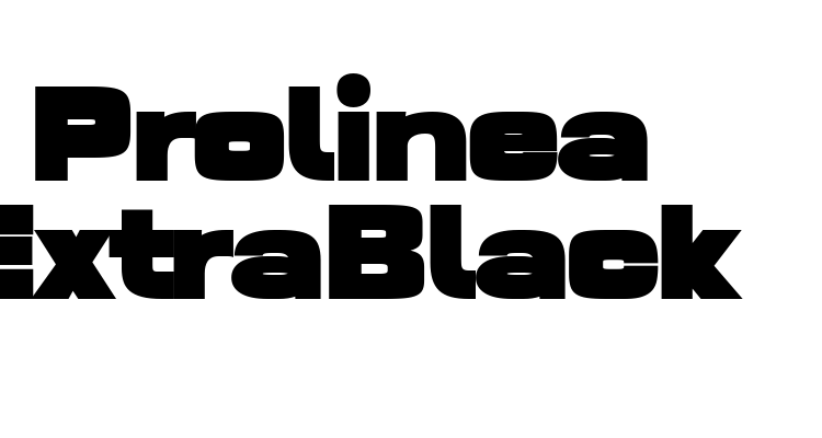 Prolinea ExtraBlack Font