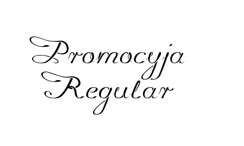 Promocyja Regular Font