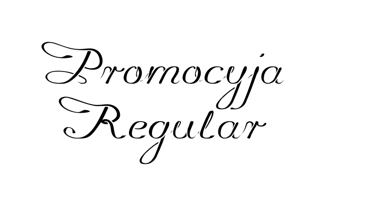 Promocyja Regular Font