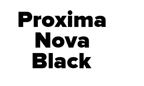 Proxima Nova Black Font
