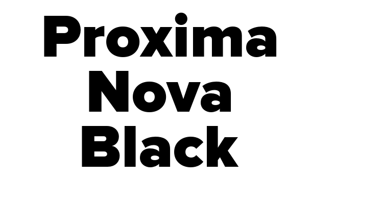 Proxima Nova Black Font