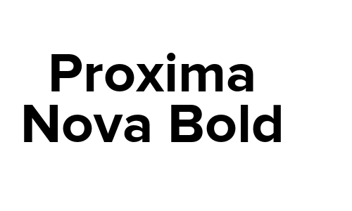 Proxima Nova Bold Font