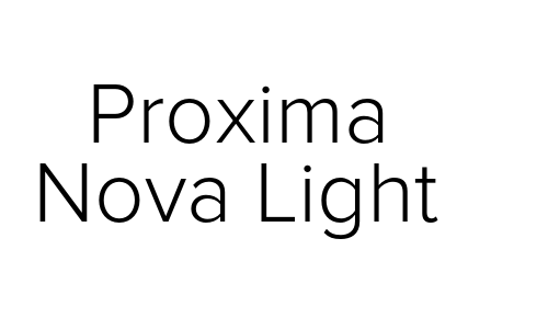 Proxima Nova Light Font