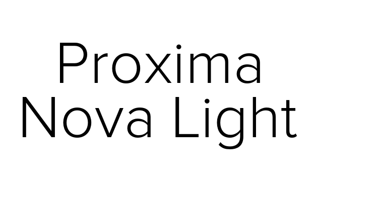 Proxima Nova Light Font