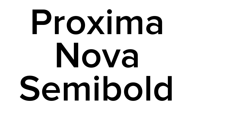 Proxima Nova Semibold Font