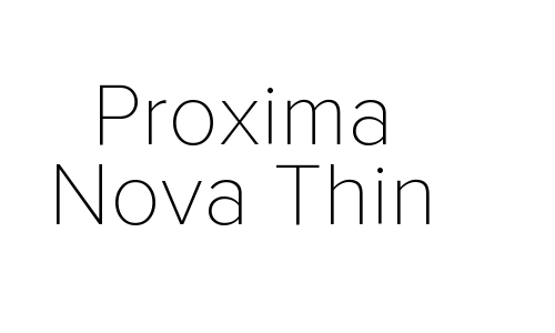 Proxima Nova Thin Font