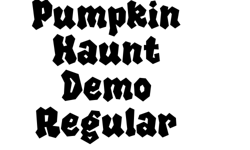 Pumpkin Haunt Demo Regular Font