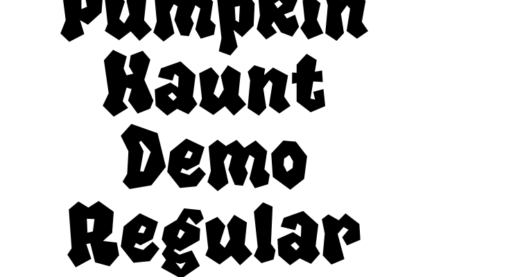 Pumpkin Haunt Demo Regular Font
