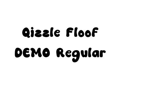 Qizzle Floof DEMO Regular Font
