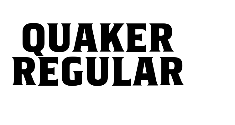 Quaker Regular Font