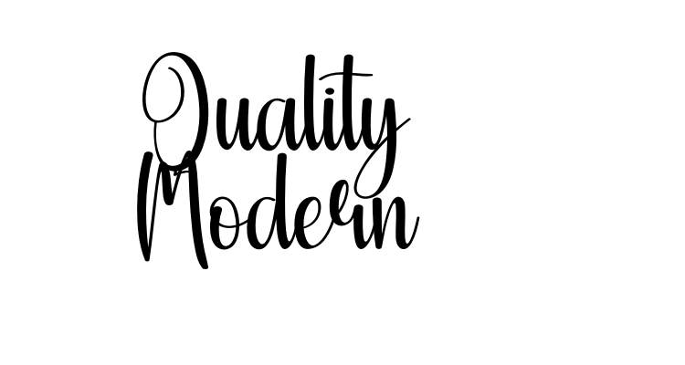 Quality Modern Font
