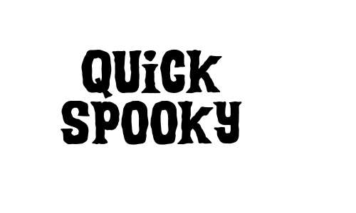 Quick Spooky Font