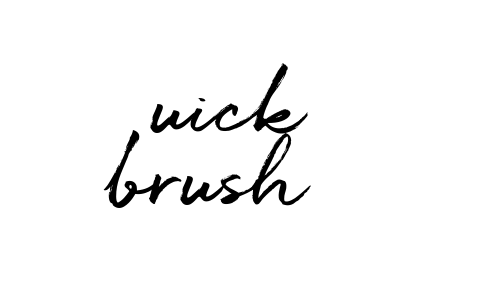 Quick brush Font