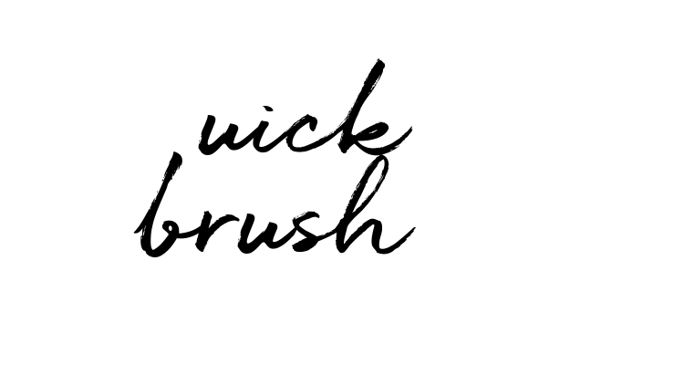 Quick brush Font