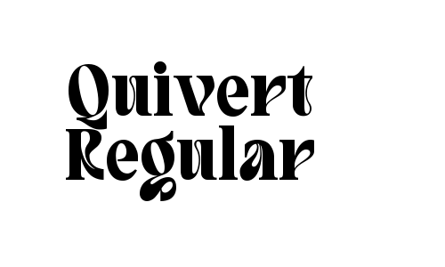 Quivert Regular Font