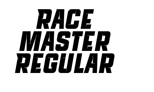 Race master Regular Font