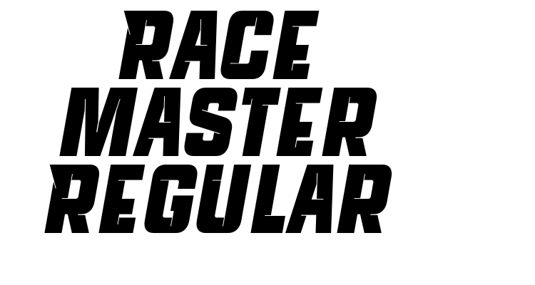 Race master Regular Font