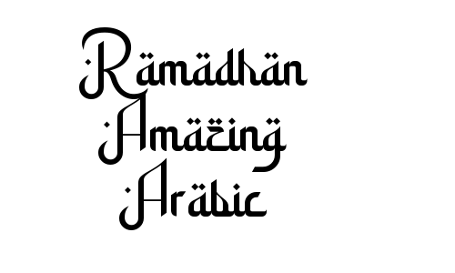 Ramadhan Amazing Arabic Font