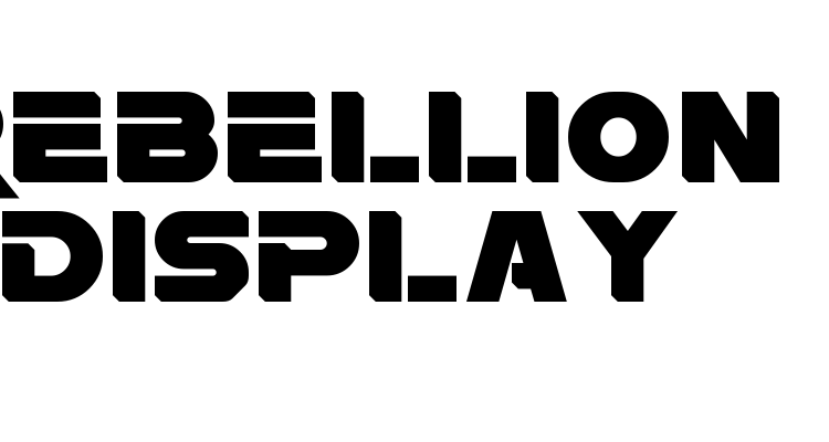 Rebellion Display Font