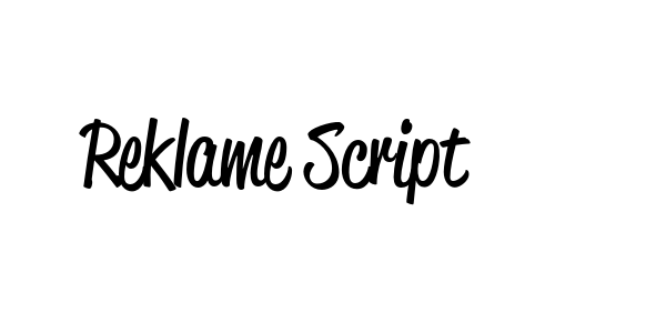 Reklame Script Font Download