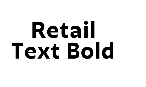 Retail Text Bold Font