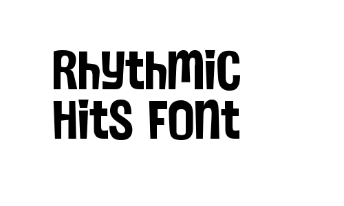 Rhythmic Hits Font Font
