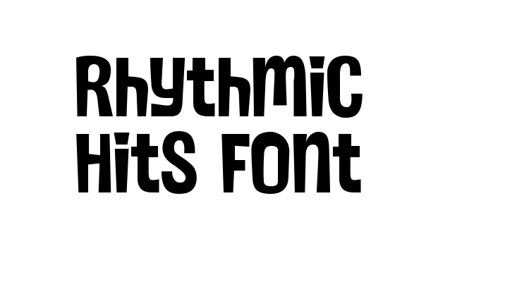 Rhythmic Hits Font Font