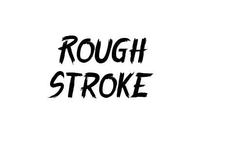 Rough Stroke Font