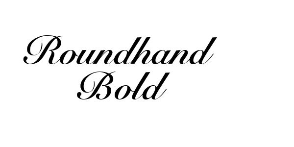 Roundhand Bold Font Download
