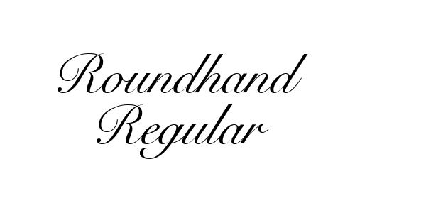 Roundhand Regular Font Download
