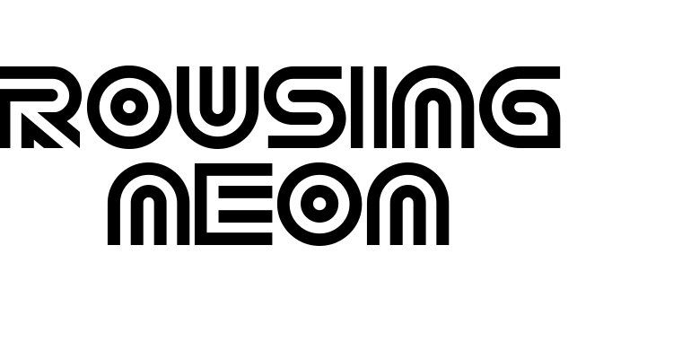 Rousing Neon Font