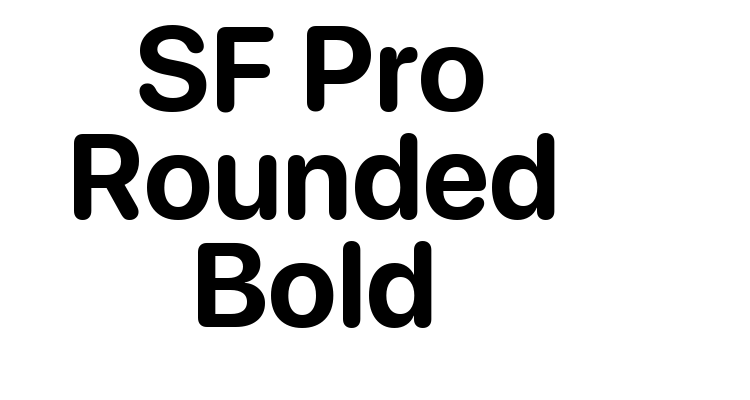 SF Pro Rounded Bold Font