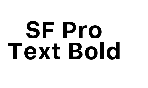 SF Pro Text Bold Font
