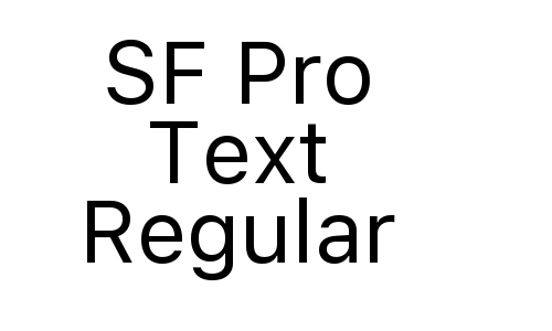 SF Pro Text Regular Font