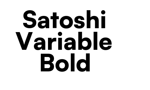 Satoshi Variable Bold Font