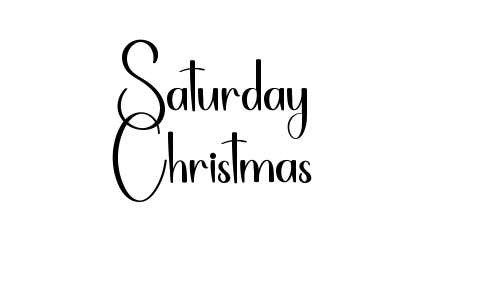 Saturday Christmas Font