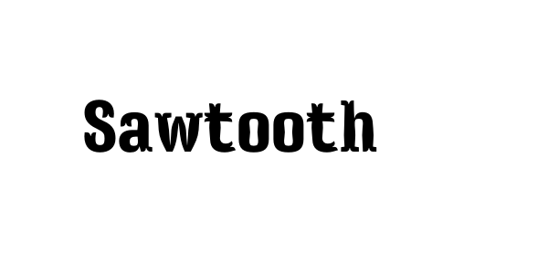 Sawtooth Font