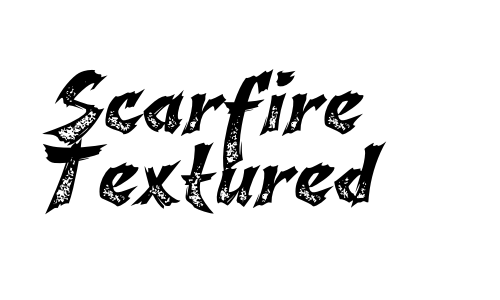 Scarfire Textured Font