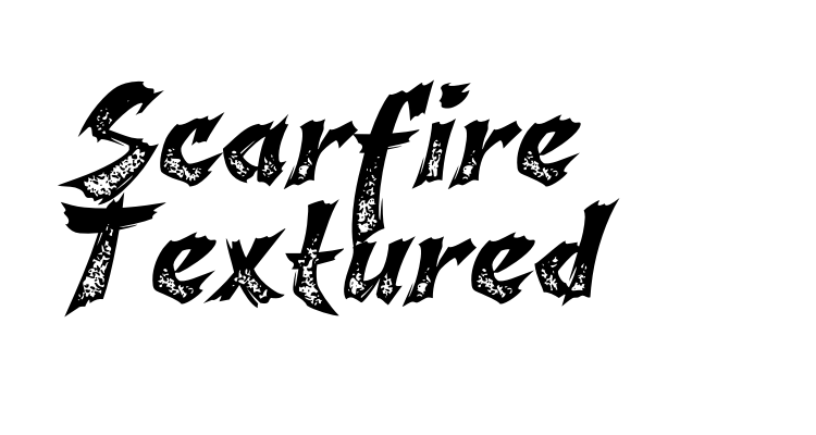 Scarfire Textured Font