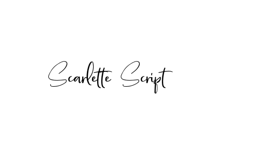Scarlette Script Font