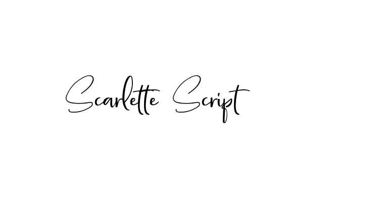 Scarlette Script Font