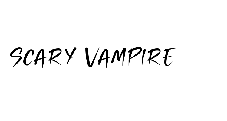 Scary Vampire Font