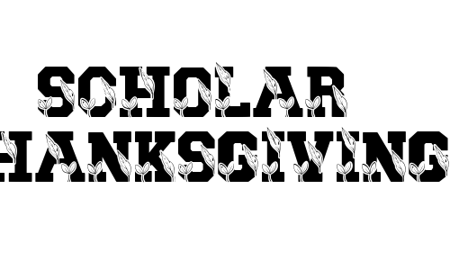 Scholar Thanksgiving Font